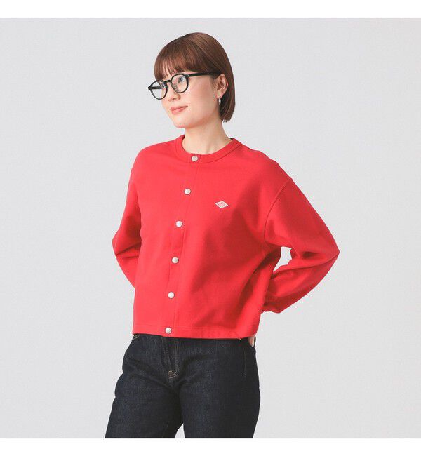 Ray BEAMS 「DANTON / ドット釦クルーネックカーディガン」|スウェット・ジャージ|