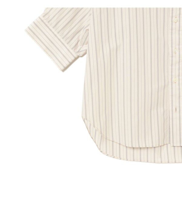 Ray BEAMS 「Gymphlex / ストライプ ボタンダウン ショートシャツ」|シャツ・ブラウス|