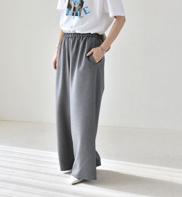 quaranciel「《予約》quaranciel:〈洗濯機可能〉ギャザー シャツ & イージー パンツ セットアップ」|その他|