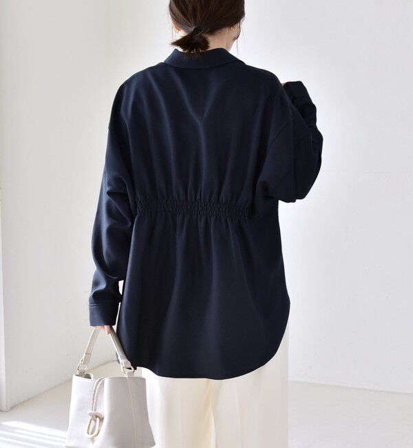 quaranciel「《予約》quaranciel:〈洗濯機可能〉ギャザー シャツ & イージー パンツ セットアップ」|その他|