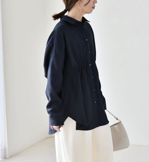 quaranciel「《予約》quaranciel:〈洗濯機可能〉ギャザー シャツ & イージー パンツ セットアップ」|その他|