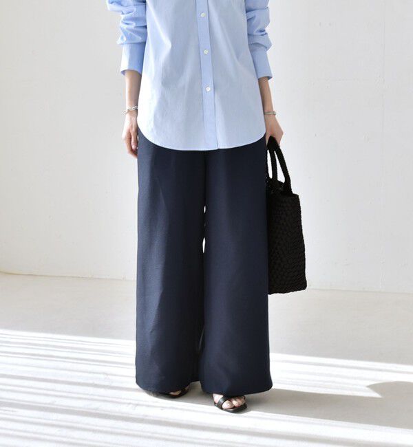 quaranciel「《予約》quaranciel:〈洗濯機可能〉ギャザー シャツ & イージー パンツ セットアップ」|その他|