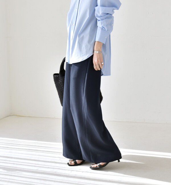 quaranciel「《予約》quaranciel:〈洗濯機可能〉ギャザー シャツ & イージー パンツ セットアップ」|その他|