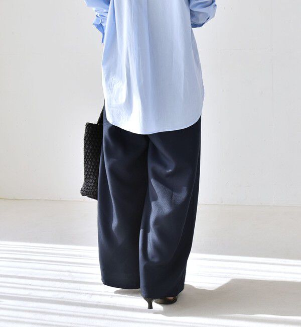 quaranciel「《予約》quaranciel:〈洗濯機可能〉ギャザー シャツ & イージー パンツ セットアップ」|その他|