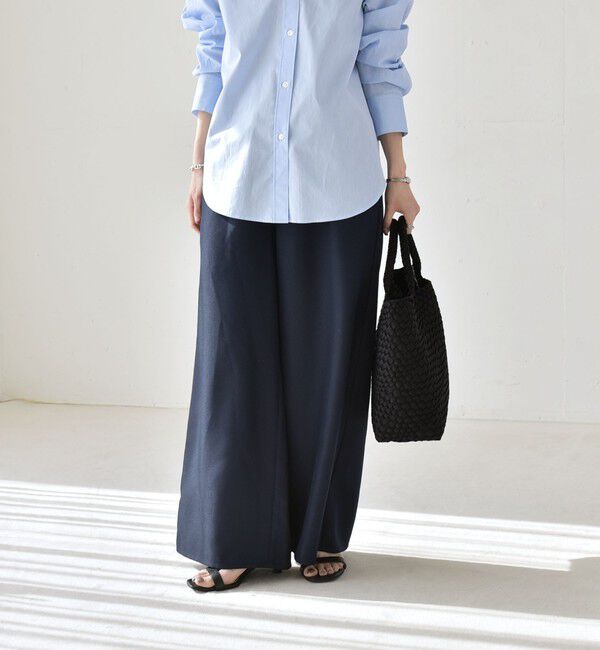 quaranciel「《予約》quaranciel:〈洗濯機可能〉ギャザー シャツ & イージー パンツ セットアップ」|その他|