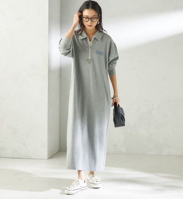 SHIPS for women「《予約》NINE CASE:〈洗濯機可能〉裏毛 スウェット ワンピース」|ワンピース|