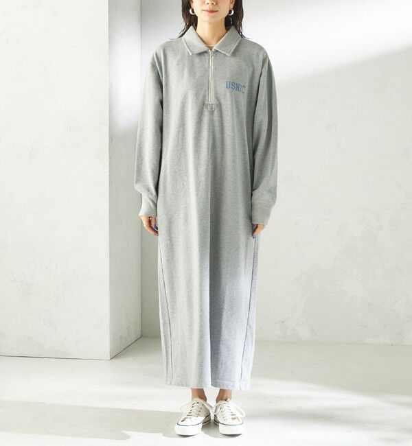 SHIPS for women「《予約》NINE CASE:〈洗濯機可能〉裏毛 スウェット ワンピース」|ワンピース|