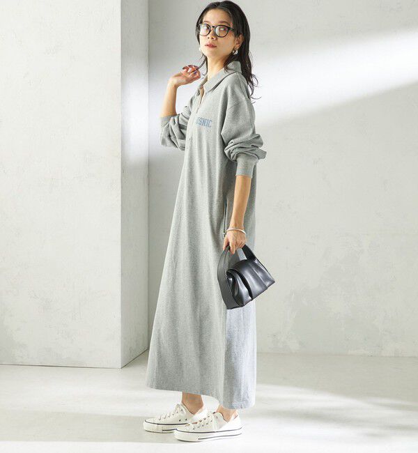 SHIPS for women「《予約》NINE CASE:〈洗濯機可能〉裏毛 スウェット ワンピース」|ワンピース|