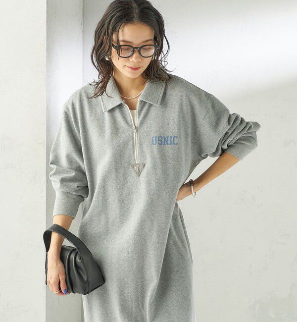 SHIPS for women「《予約》NINE CASE:〈洗濯機可能〉裏毛 スウェット ワンピース」|ワンピース|