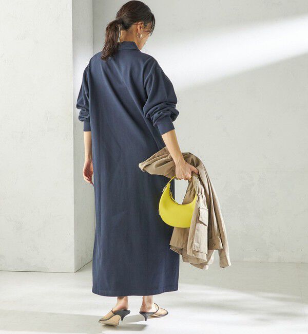 SHIPS for women「《予約》NINE CASE:〈洗濯機可能〉裏毛 スウェット ワンピース」|ワンピース|