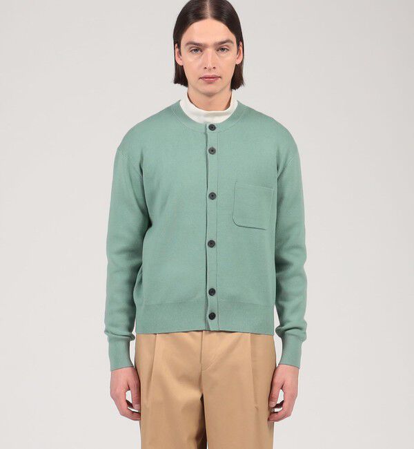 CABaN コットンカシミヤ ポケットクルーネックカーディガン（CABaN