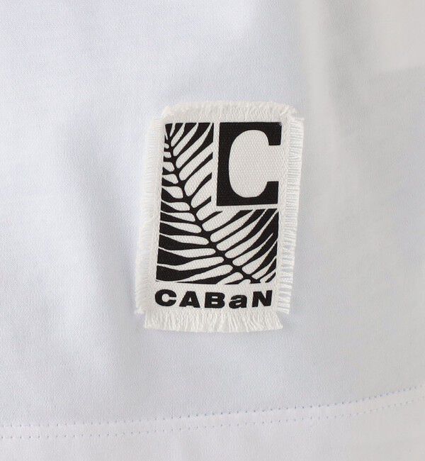 CABaN「CABaN スビンコットン アフリカンエンブロイダリーＴシャツ」|Tシャツ・カットソー|