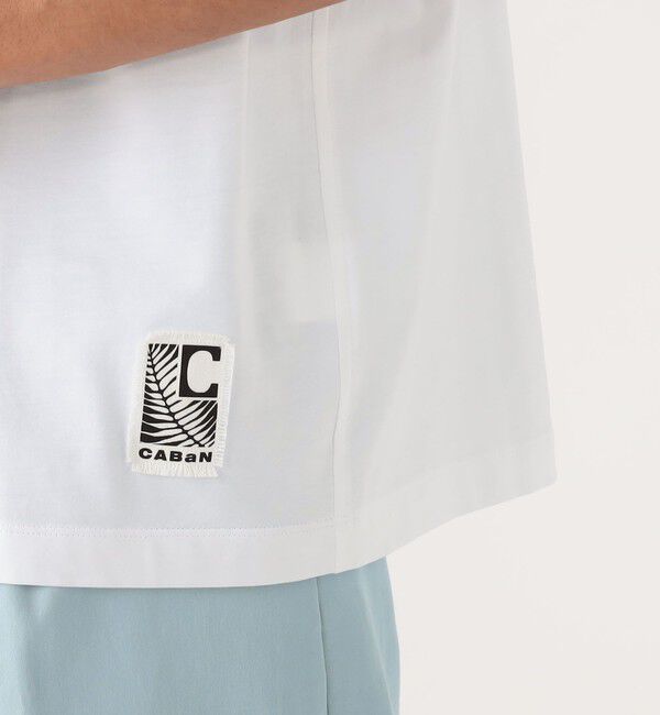 CABaN「CABaN スビンコットン アフリカンエンブロイダリーＴシャツ」|Tシャツ・カットソー|