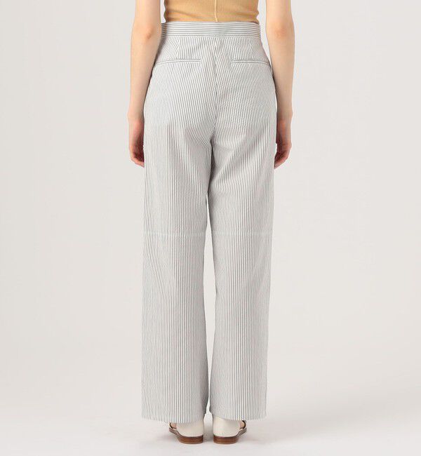 GALERIE VIE「コットンサッカー イージーストレートパンツ」|チノ|