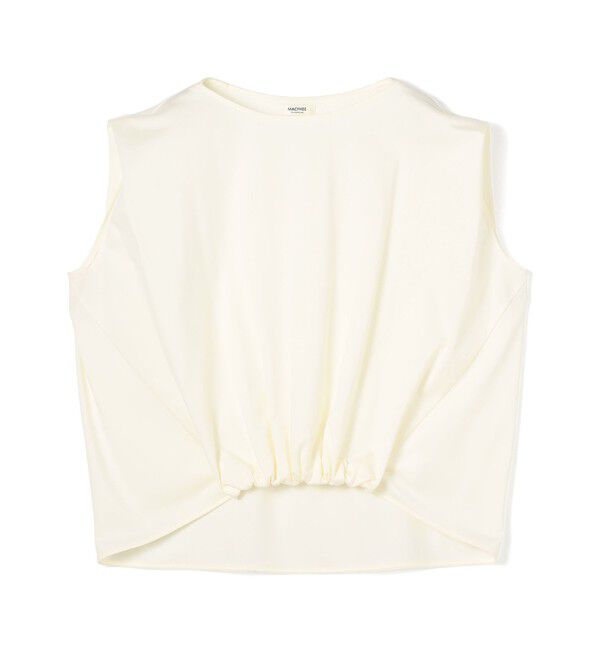 MACPHEE「トリコットジャージー タックギャザープルオーバー」|Tシャツ・カットソー|11 ホワイト