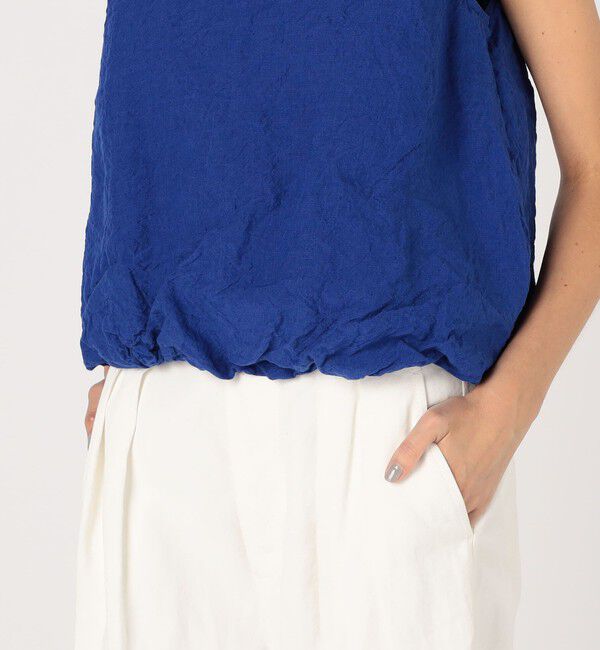 GALERIE VIE「ランダムリネン バルーンノースリーブブラウス」|シャツ・ブラウス|