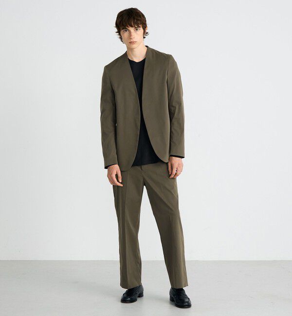 Edition「ストレッチベンタイル ノーカラージャケット」|ノーカラージャケット|