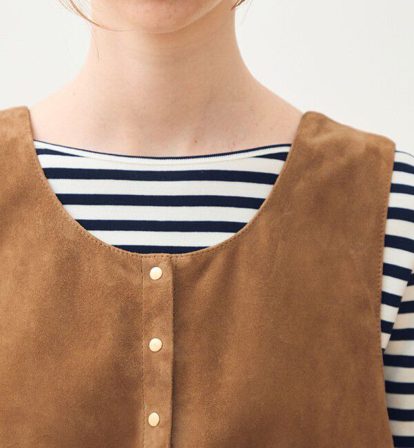 TOMORROWLAND collection「ゴートスエード 2-wayチュニックジレ」|ベスト・ジレ|