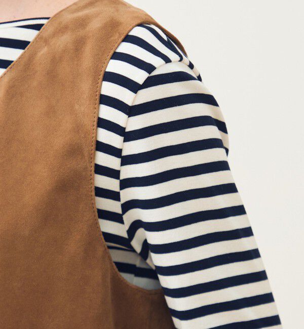 TOMORROWLAND collection「ゴートスエード 2-wayチュニックジレ」|ベスト・ジレ|