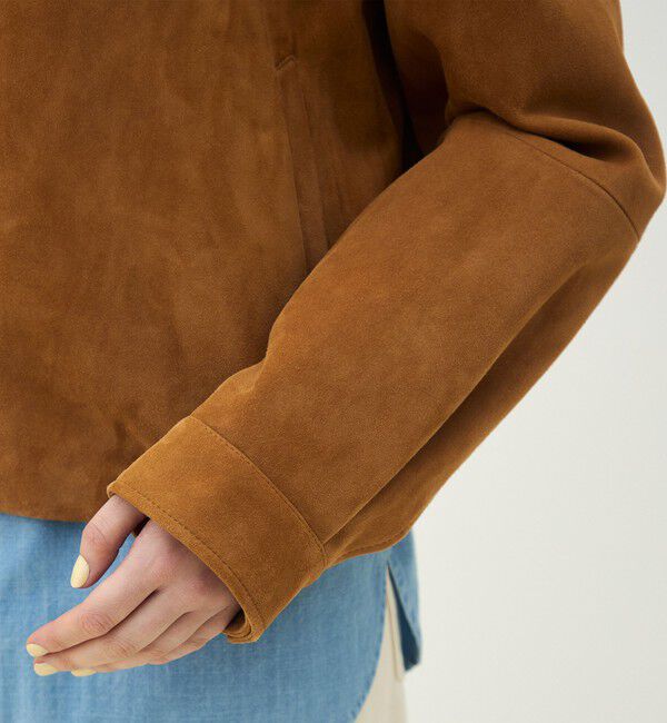 MACPHEE「シープスエード ジップアップブルゾン」|ブルゾン・スタジャン|