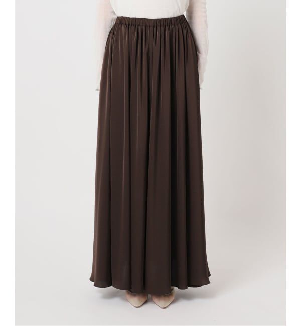 Plage「《予約》dull satin gather スカート」|スカート|
