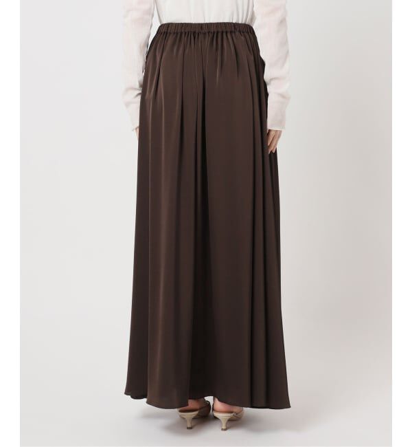 Plage「《予約》dull satin gather スカート」|スカート|