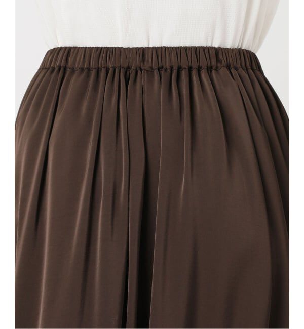 Plage「《予約》dull satin gather スカート」|スカート|