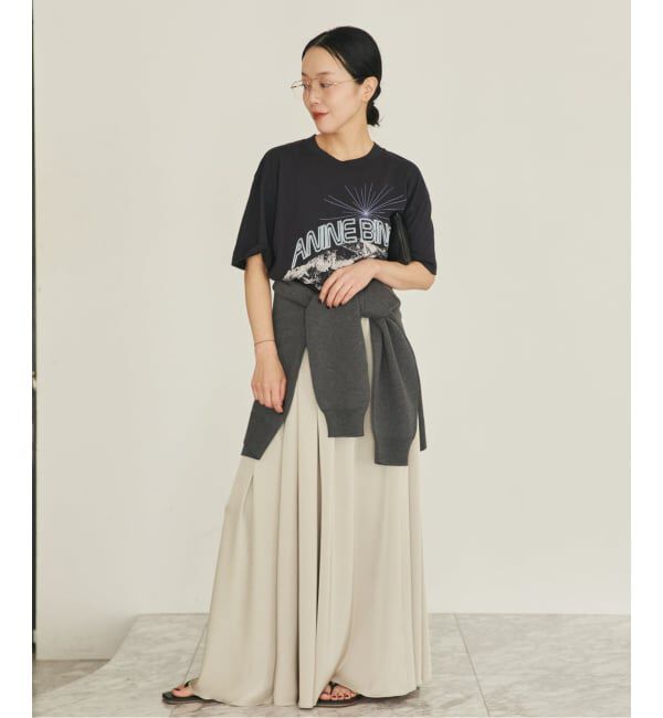 Plage「《予約》dull satin gather スカート」|スカート|