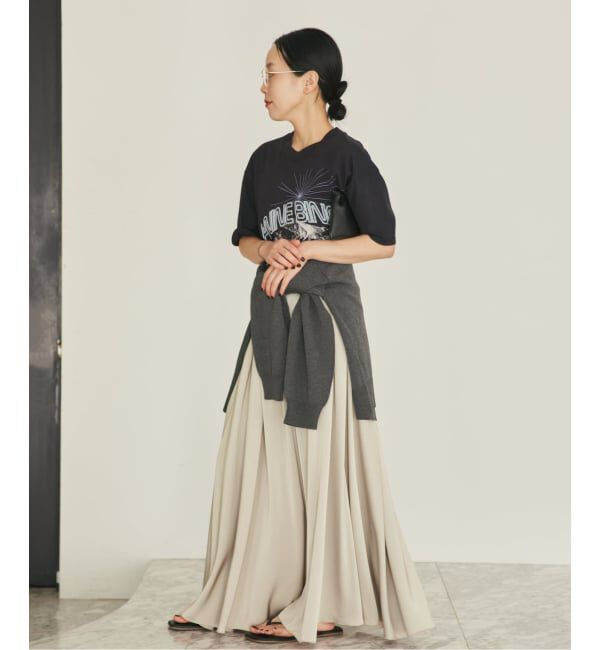 Plage「《予約》dull satin gather スカート」|スカート|