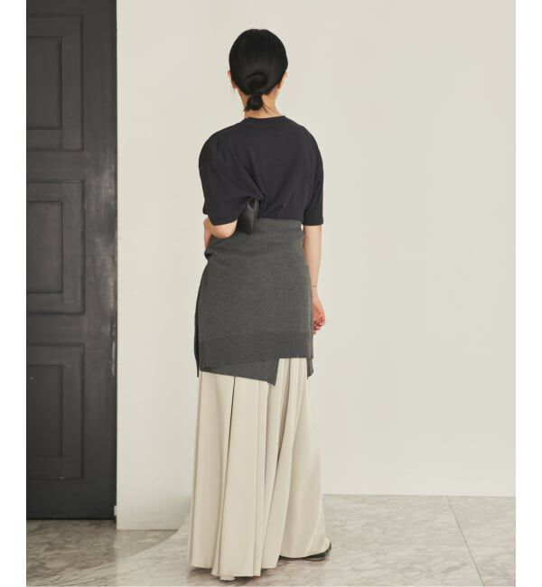 Plage「《予約》dull satin gather スカート」|スカート|