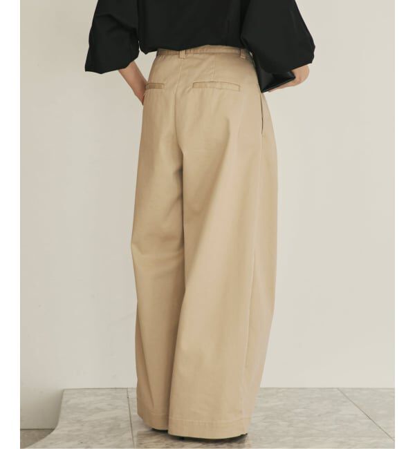 Plage「《追加予約》R&rsquo;IAM Super wide CHINO パンツ 2」|チノ|