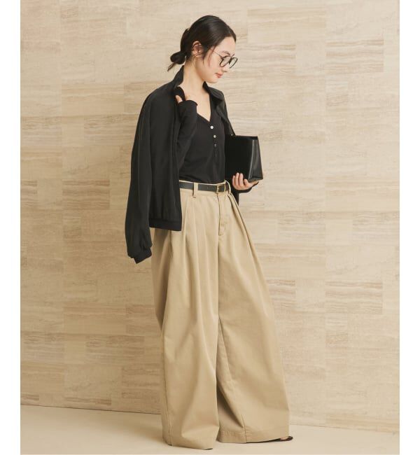 Plage「《追加予約》R&rsquo;IAM Super wide CHINO パンツ 2」|チノ|