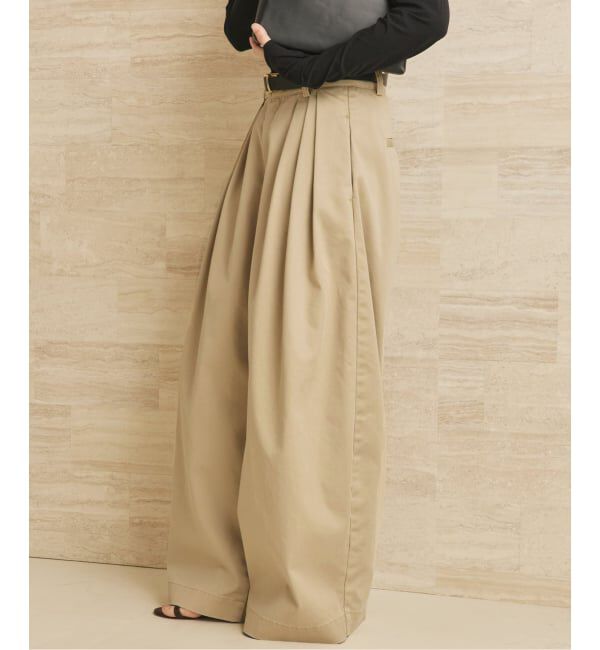 Plage「《追加予約》R&rsquo;IAM Super wide CHINO パンツ 2」|チノ|