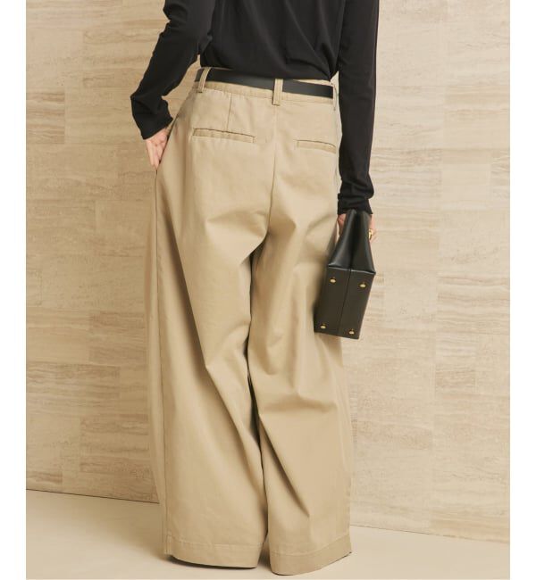 Plage「《追加予約》R&rsquo;IAM Super wide CHINO パンツ 2」|チノ|
