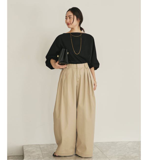 Plage「《追加予約》R&rsquo;IAM Super wide CHINO パンツ 2」|チノ|