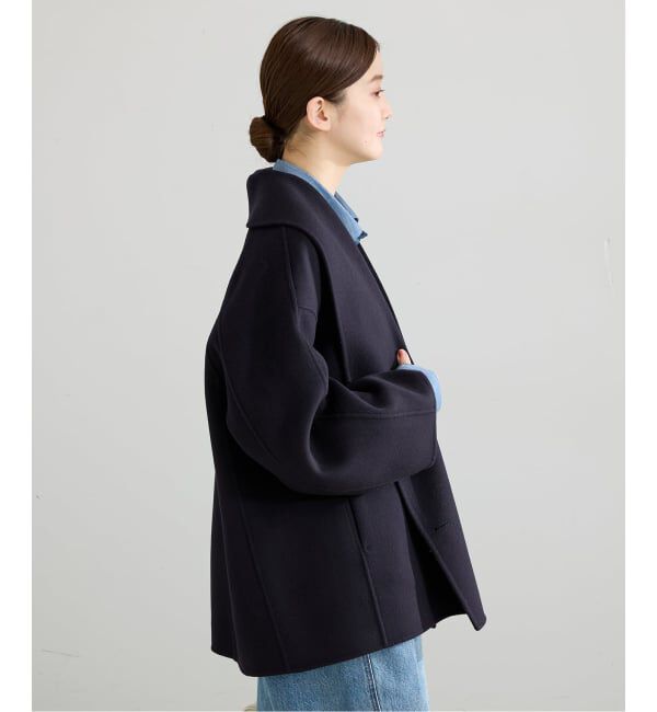 IENA「《追加3》Super160 ショールカラーハーフコート」|その他|