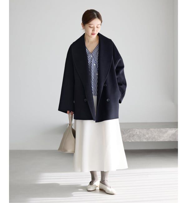 IENA「《追加3》Super160 ショールカラーハーフコート」|その他|