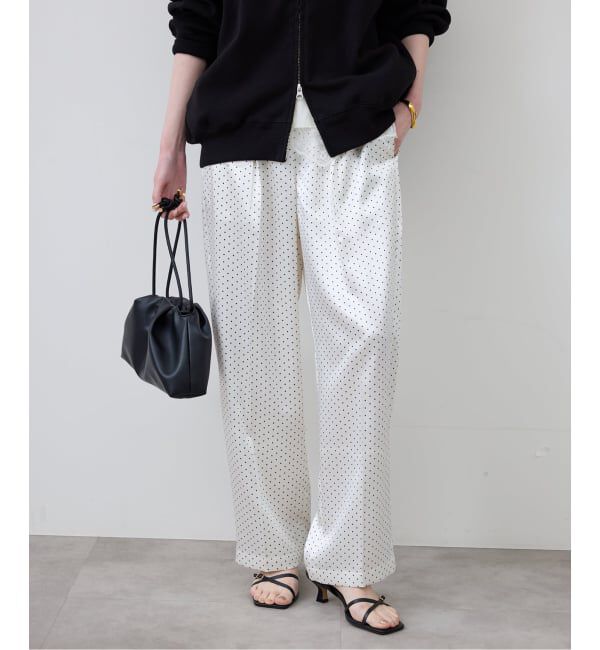 SLOBE IENA「《予約》ドットプリントサテンイージーパンツ」|その他|