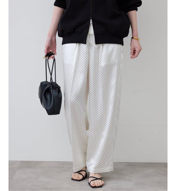 SLOBE IENA「《予約》ドットプリントサテンイージーパンツ」|その他|
