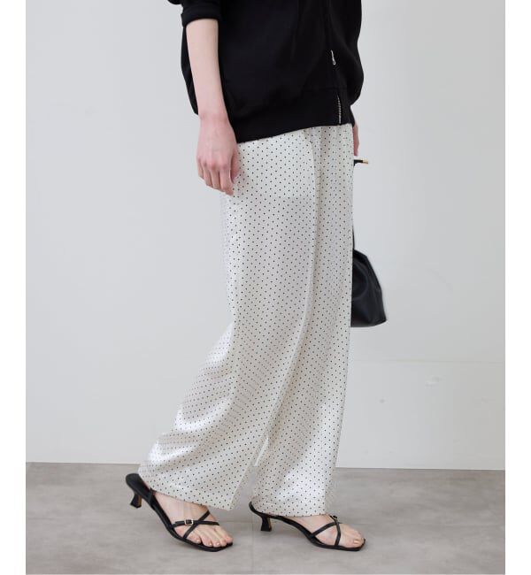 SLOBE IENA「《予約》ドットプリントサテンイージーパンツ」|その他|