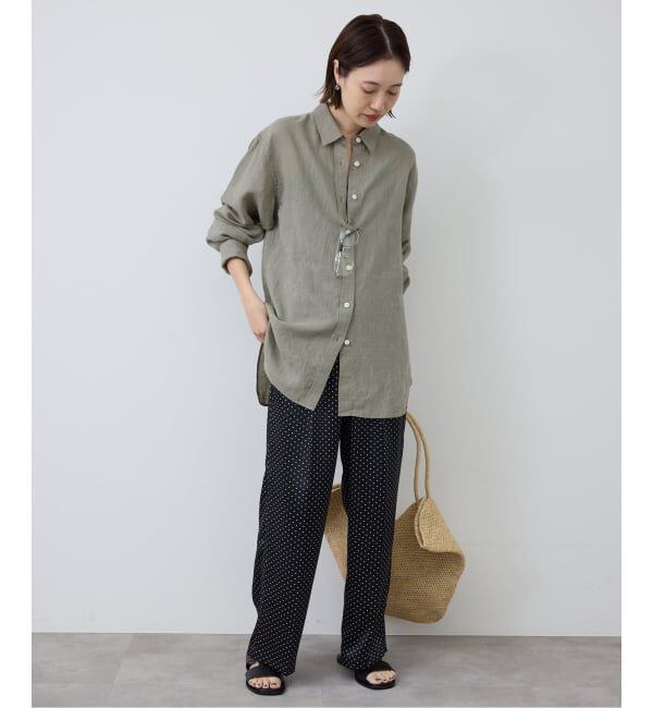 SLOBE IENA「《予約》ドットプリントサテンイージーパンツ」|その他|