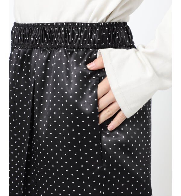 SLOBE IENA「《予約》ドットプリントサテンイージーパンツ」|その他|