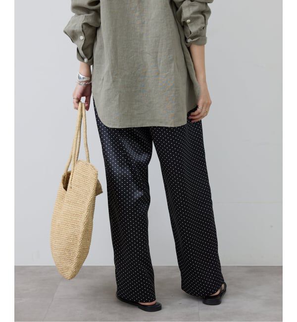 SLOBE IENA「《予約》ドットプリントサテンイージーパンツ」|その他|