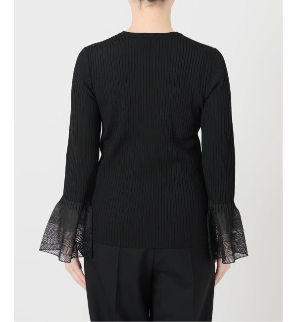 VERMEIL par iena「《予約》ベルスリーブリブプルオーバー」|ニット・セーター|