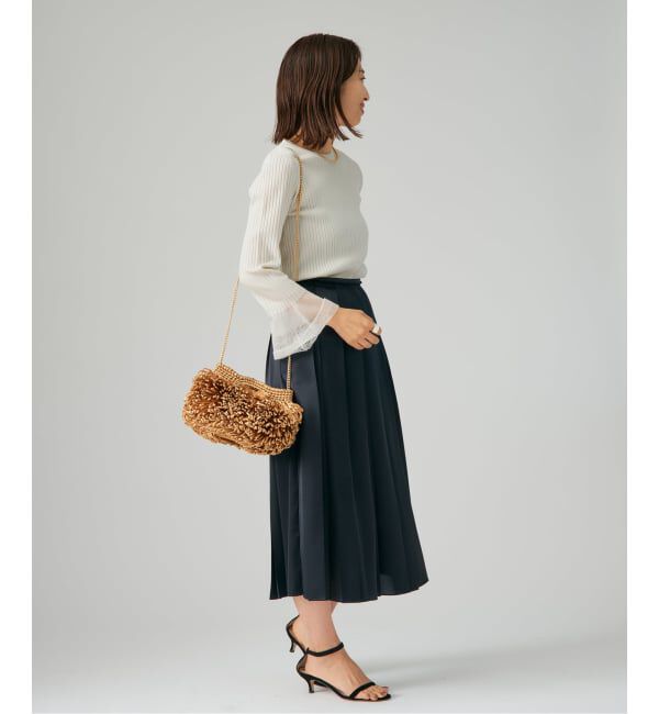 VERMEIL par iena「《予約》ベルスリーブリブプルオーバー」|ニット・セーター|