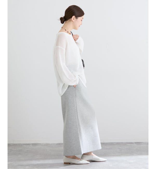 IENA「《セットアップ対応/予約》ダンボールニットスカート」|スカート|