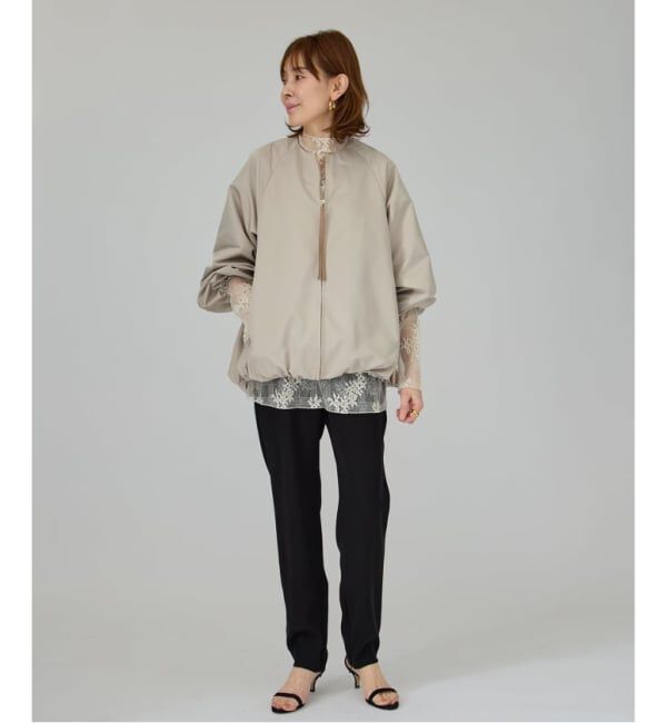 VERMEIL par iena「《追加予約》LIMONTA コクーンジャケット」|ブルゾン・スタジャン|