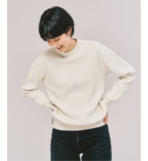 417 EDIFICE「コットンカシミヤ スムース クルーニット」|ニット・セーター|