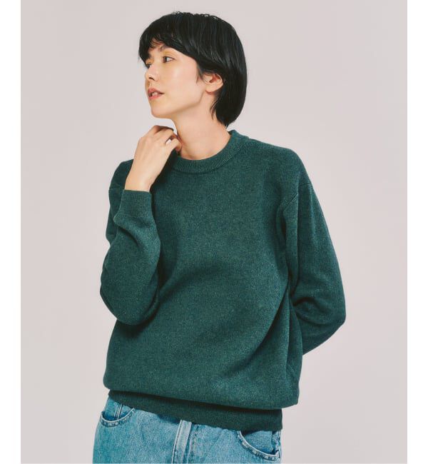 417 EDIFICE「コットンカシミヤ スムース クルーニット」|ニット・セーター|
