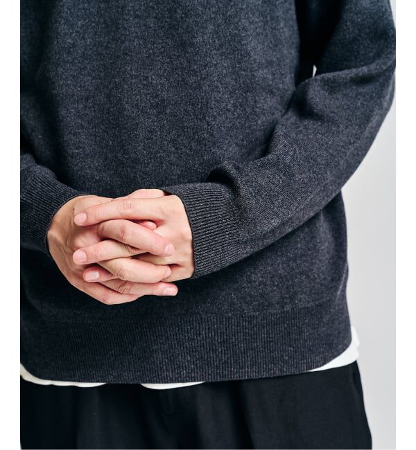 417 EDIFICE「コットンカシミヤ スムース クルーニット」|ニット・セーター|